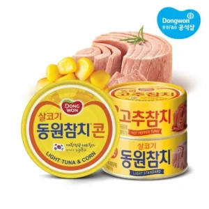 Read more about the article 맛있고 건강한 선택: 동원참치 라이트/고추/콘 6+6, 85g, 12개 세트